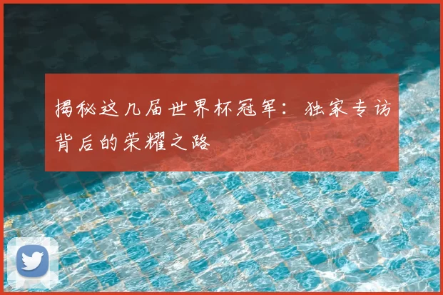 揭秘这几届世界杯冠军:独家专访背后的荣耀之路